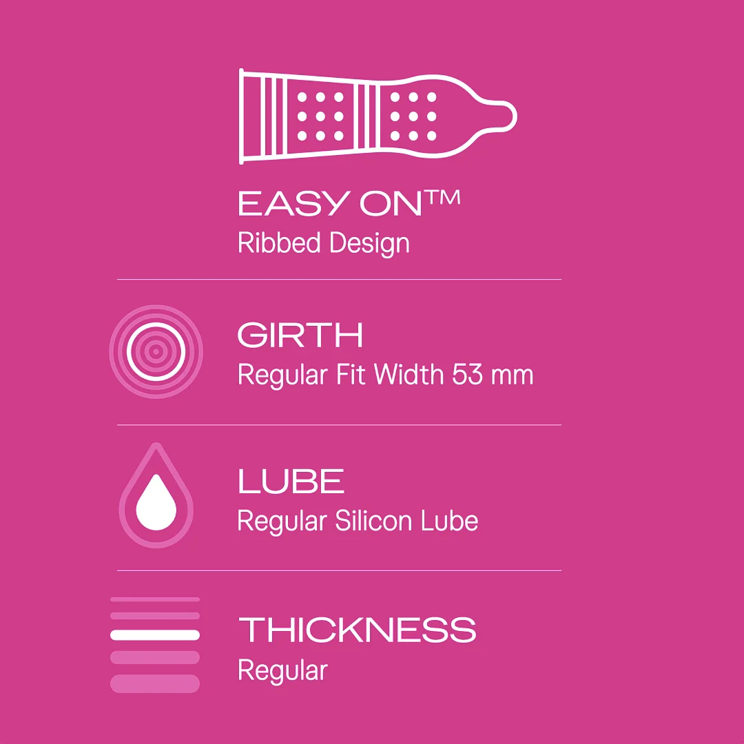 Durex Extra Ribbed - 10 Condoms - Image 3