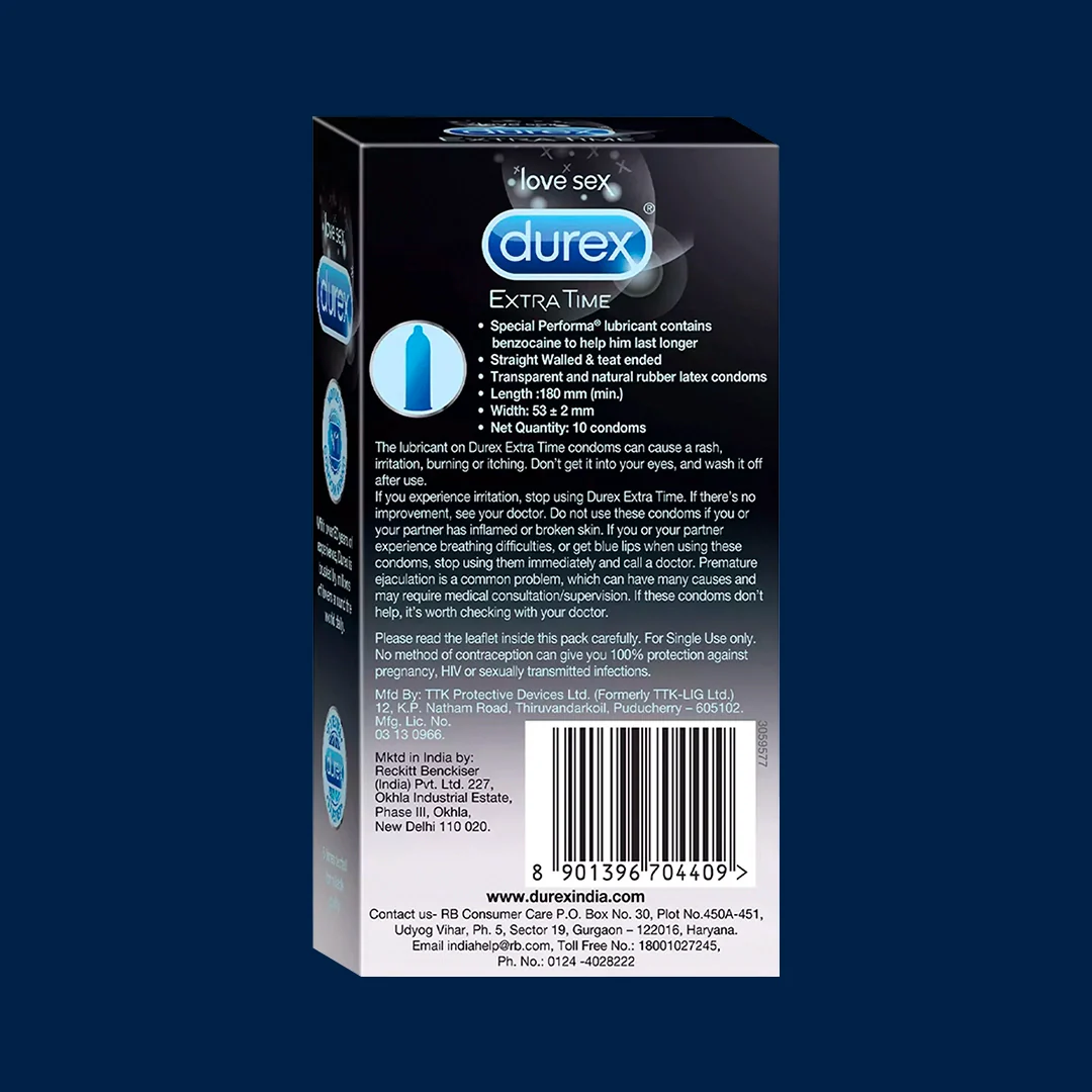 Durex Extra Time - 10 Condoms - Image 4