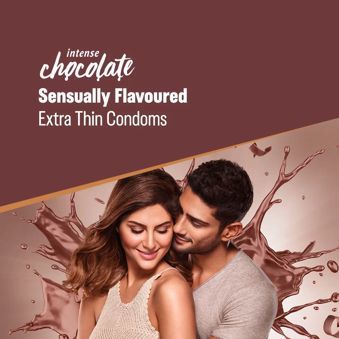 Durex Extra Thin Intense Chocolate Flavoured - 12 Condoms - Image 2