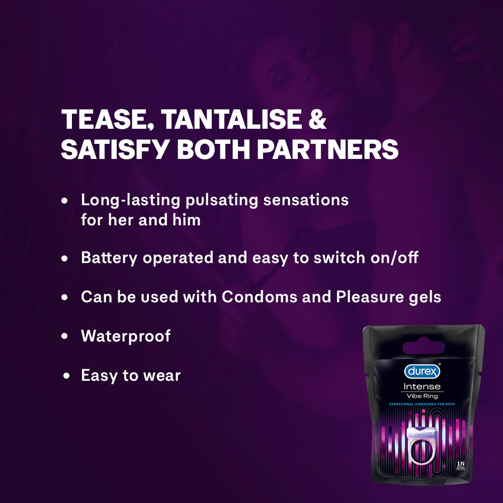 Durex Intense Vibe Ring - Intense Vibrations & Extended Playtime - Image 3