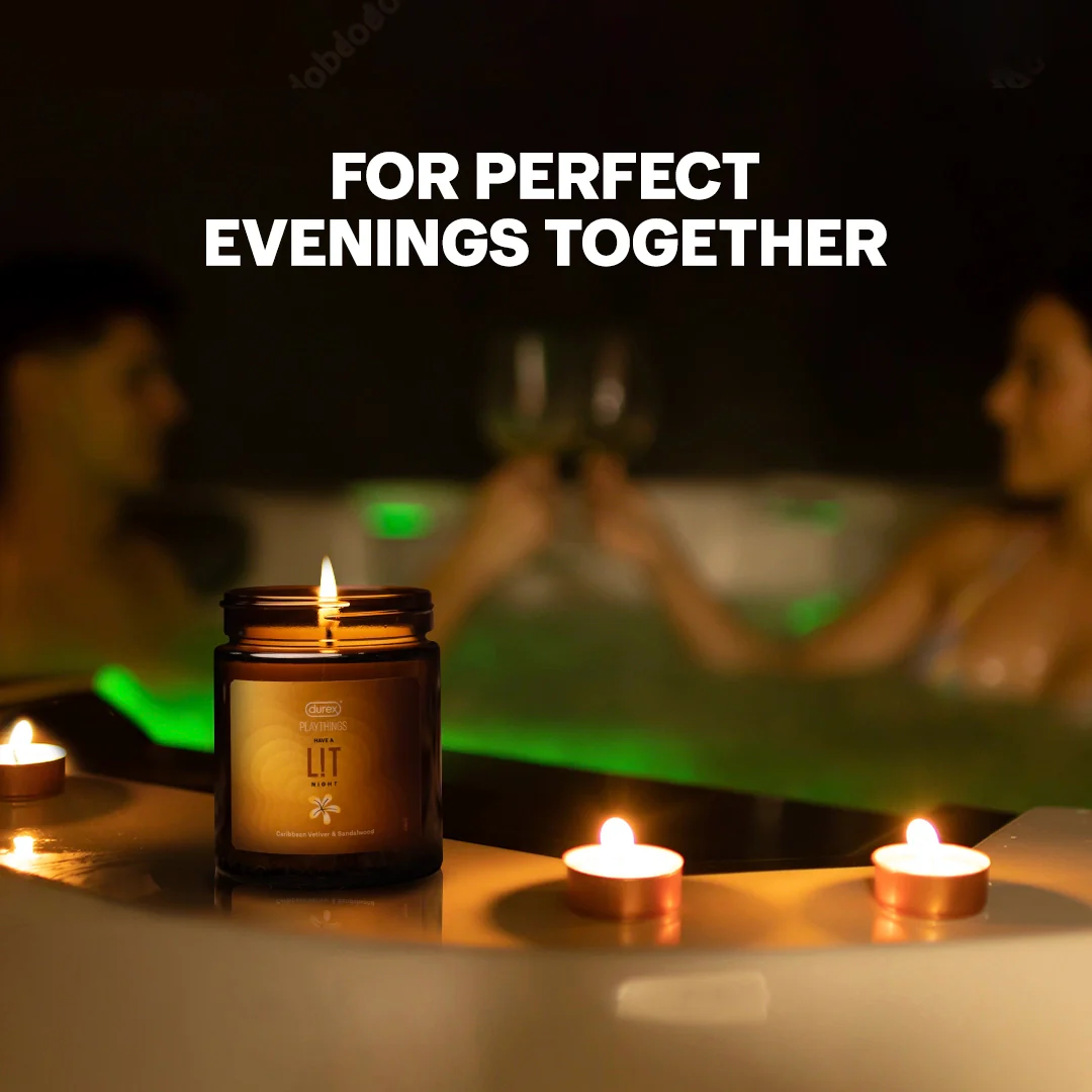 Durex Playthings – Have a L!T Night – Scented Candle – Caribbean Vetiver and Sandalwood - Image 5